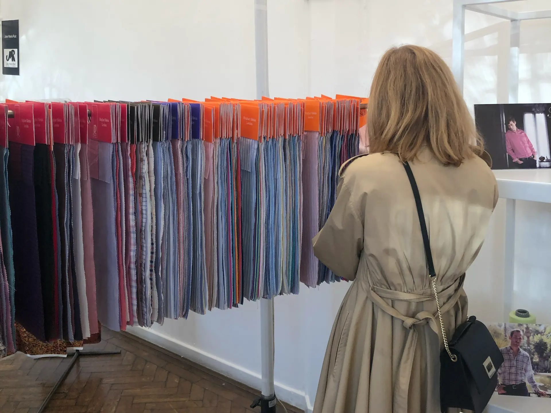 Garment displayed on a dress stand at CMT Studio London